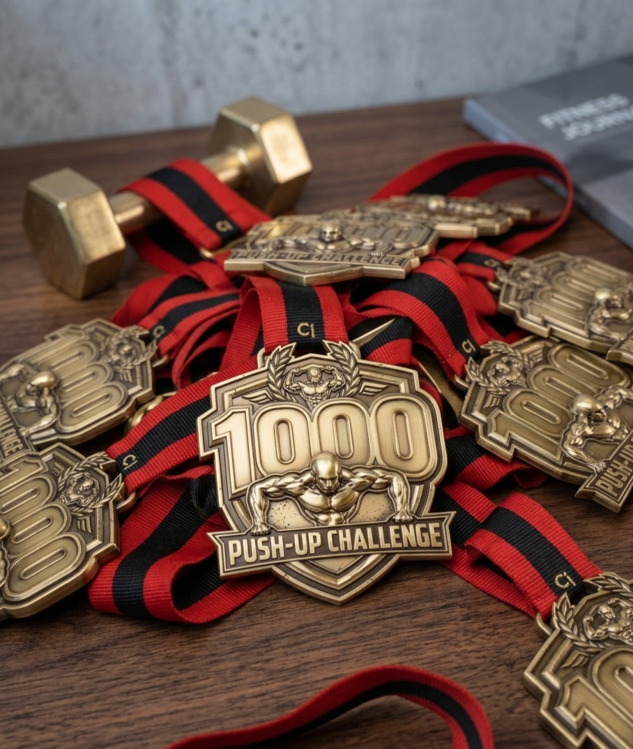 A pile of completed Apex challenge medals